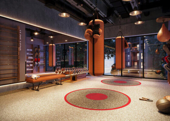 hình phòng boxing the privé