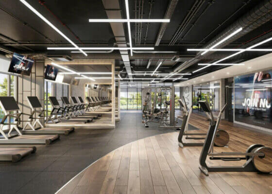 hình phòng gym the privé