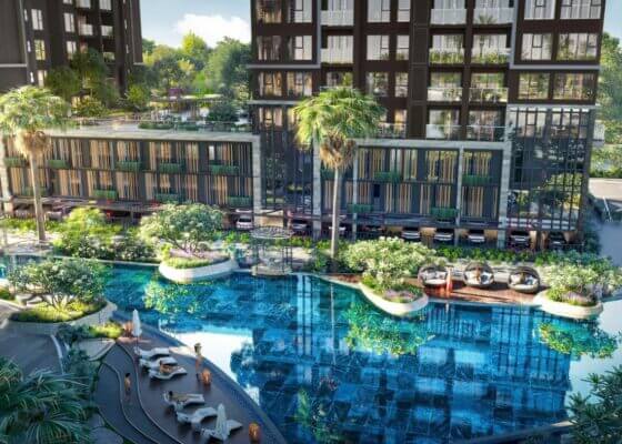 hình hồ bơi palm breeze the privé