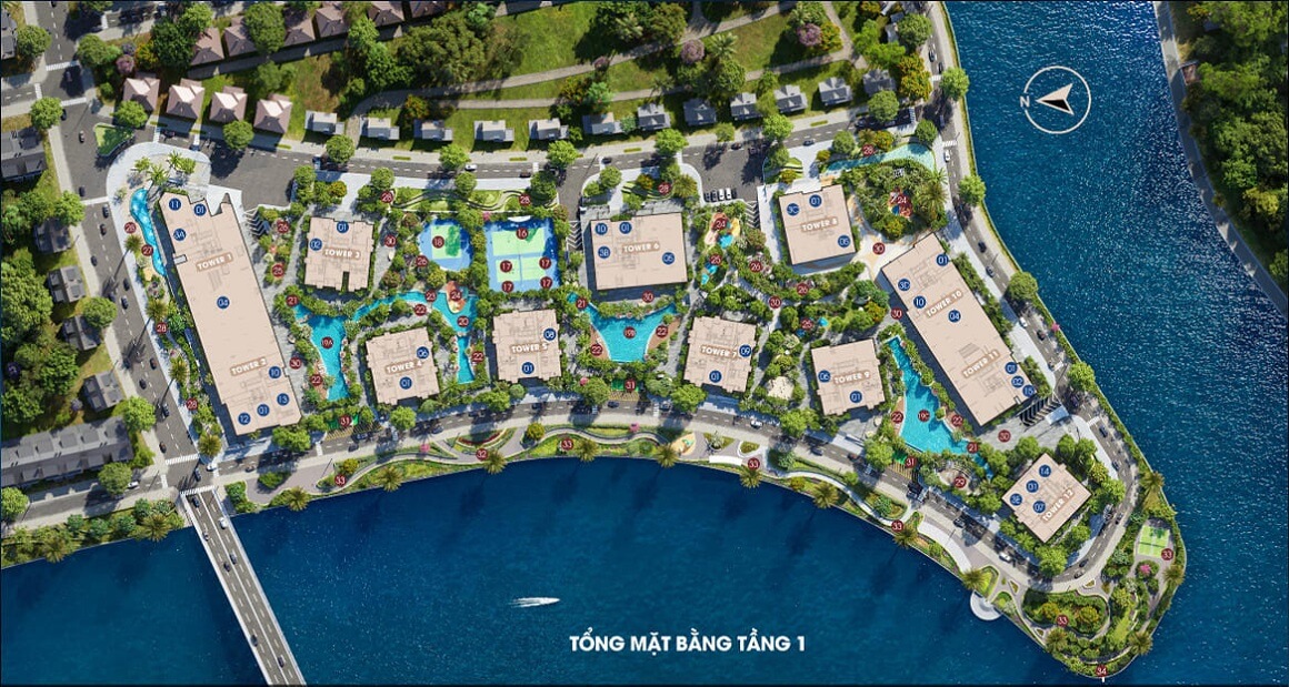 mặt bằng căn hộ The Privé tầng 1