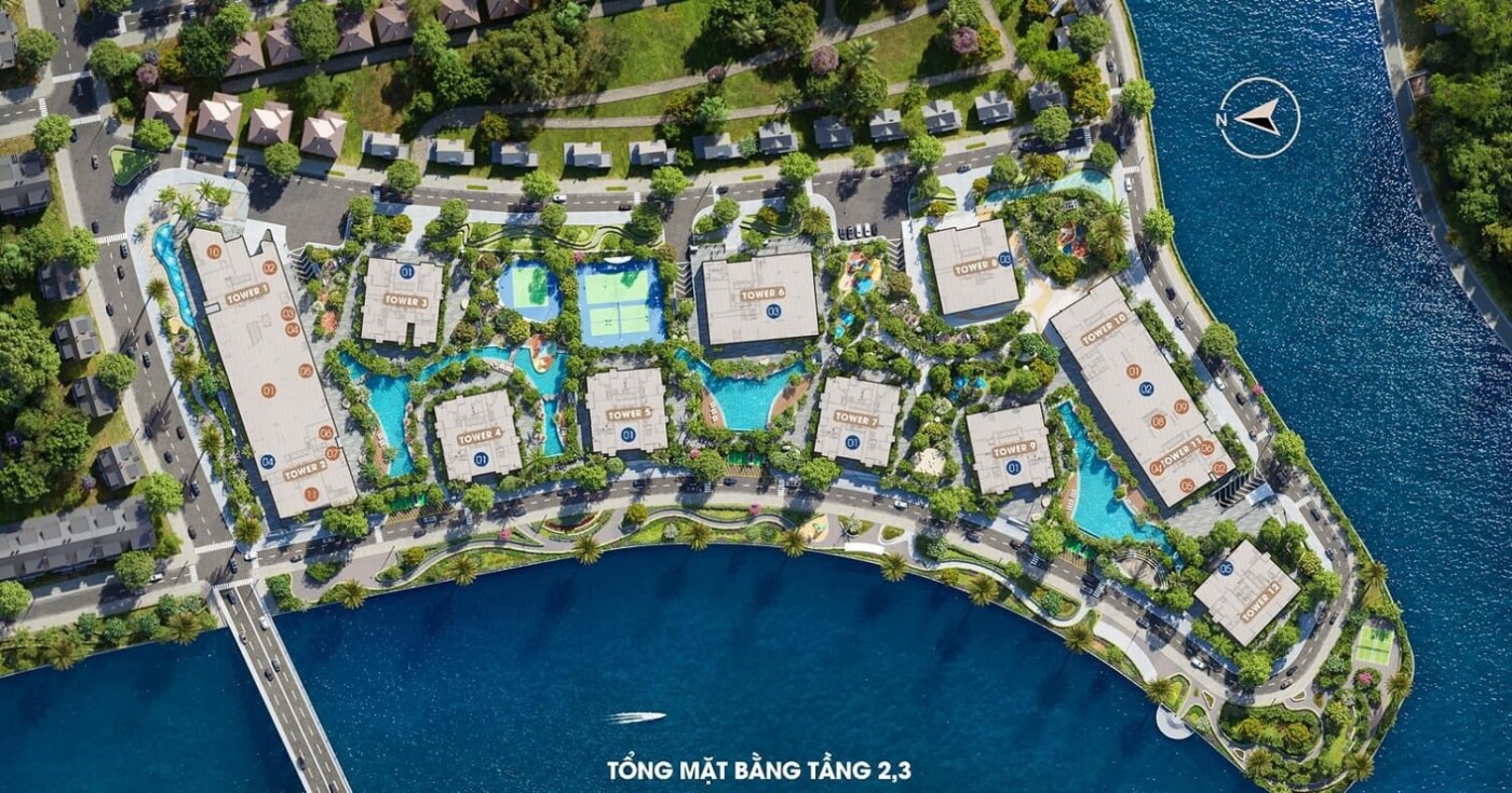 mặt bằng căn hộ The Privé tầng 2&3