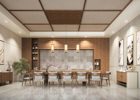hình phòng tiệc phong cách nhật the privé
