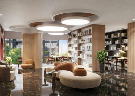 hình phòng thư viện the privé