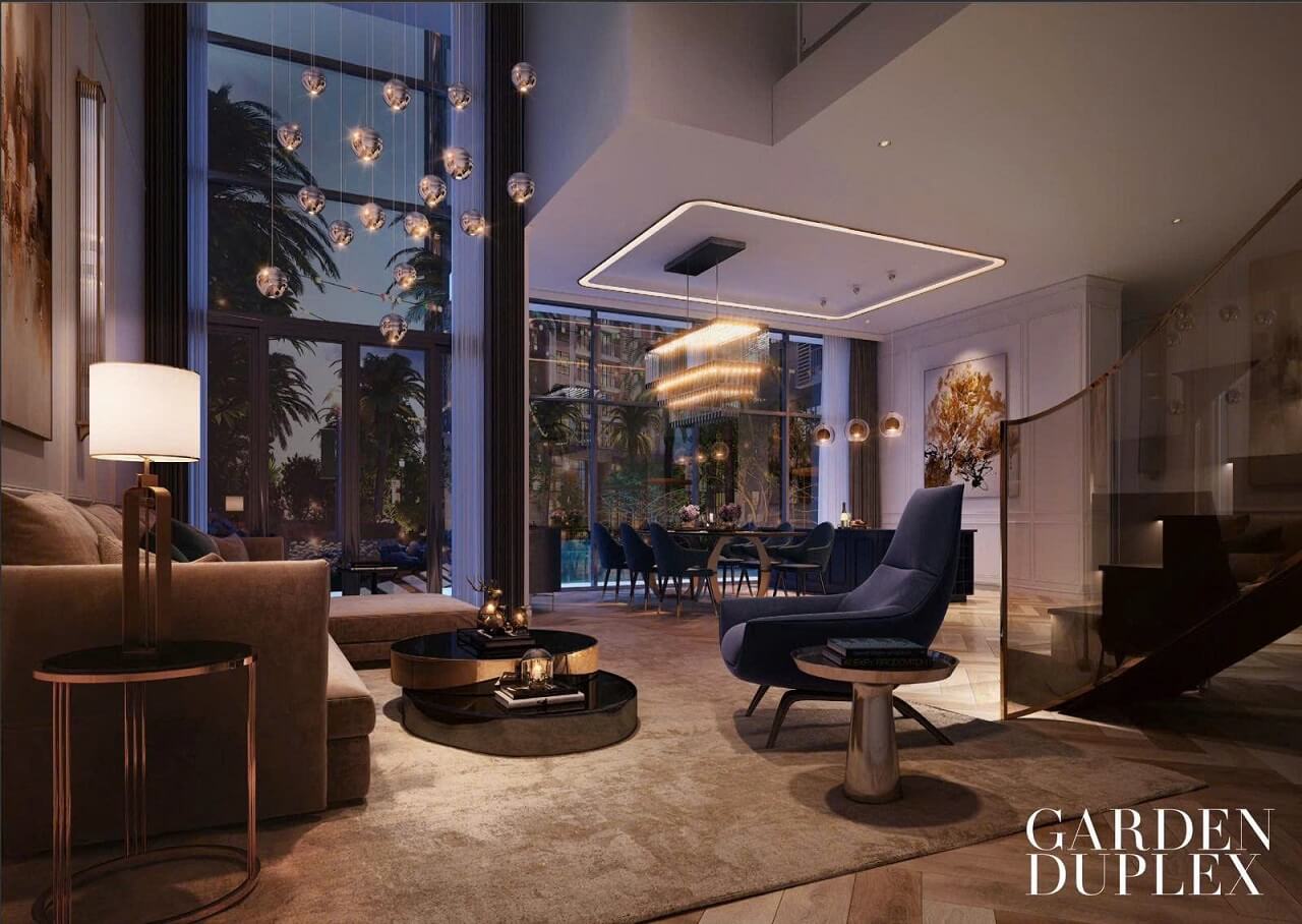 thiết kế Căn hộ Garden Duplex The Privé