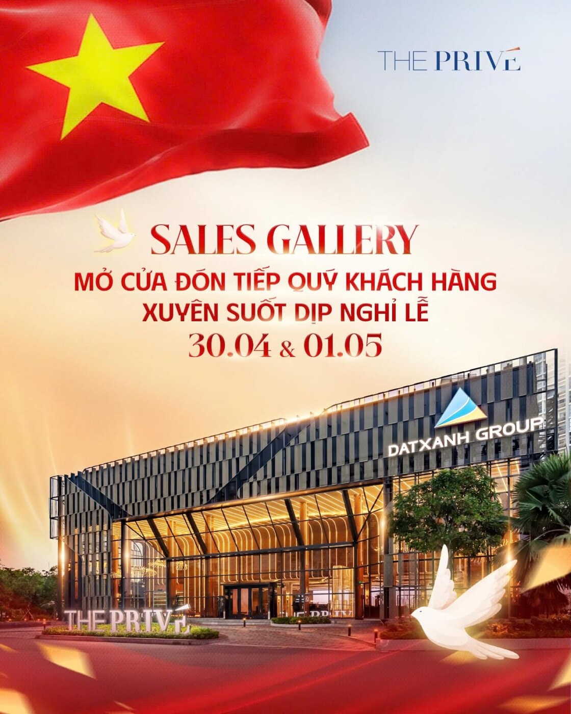 Lịch Hoạt Động Sales Gallery The Privé Dịp Lễ