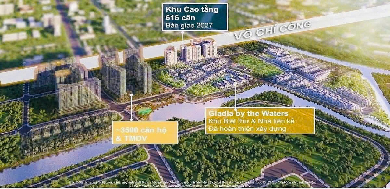 vị trí khu căn hộ Gladia Heights