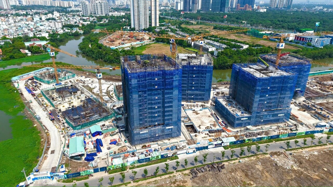 dự án đã hoàn thiện đến tầng 13